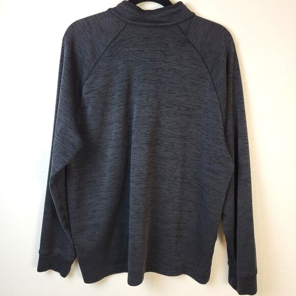 Greg Norman Jacket Men's L Black 1/4 Zip Time Keepers Distillery Logo Golf - Picture 2 of 9